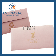 Enveloppe en papier rose pour bijoux d&#39;emballage (CMG-ENV-013)